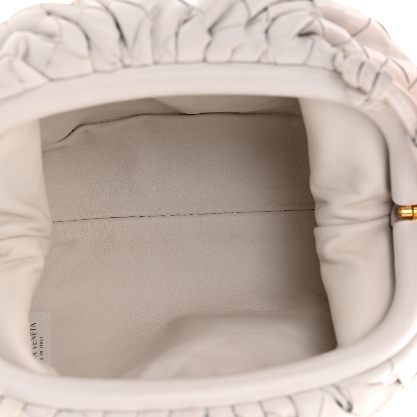 Nappa Intrecciato The Mini Pouch Chalk