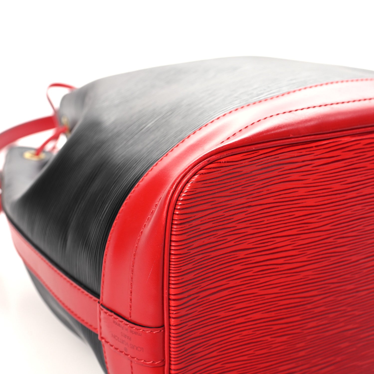 Louis Vuitton Epi Bi-Color Noe Castillan Red Black 8 of 11