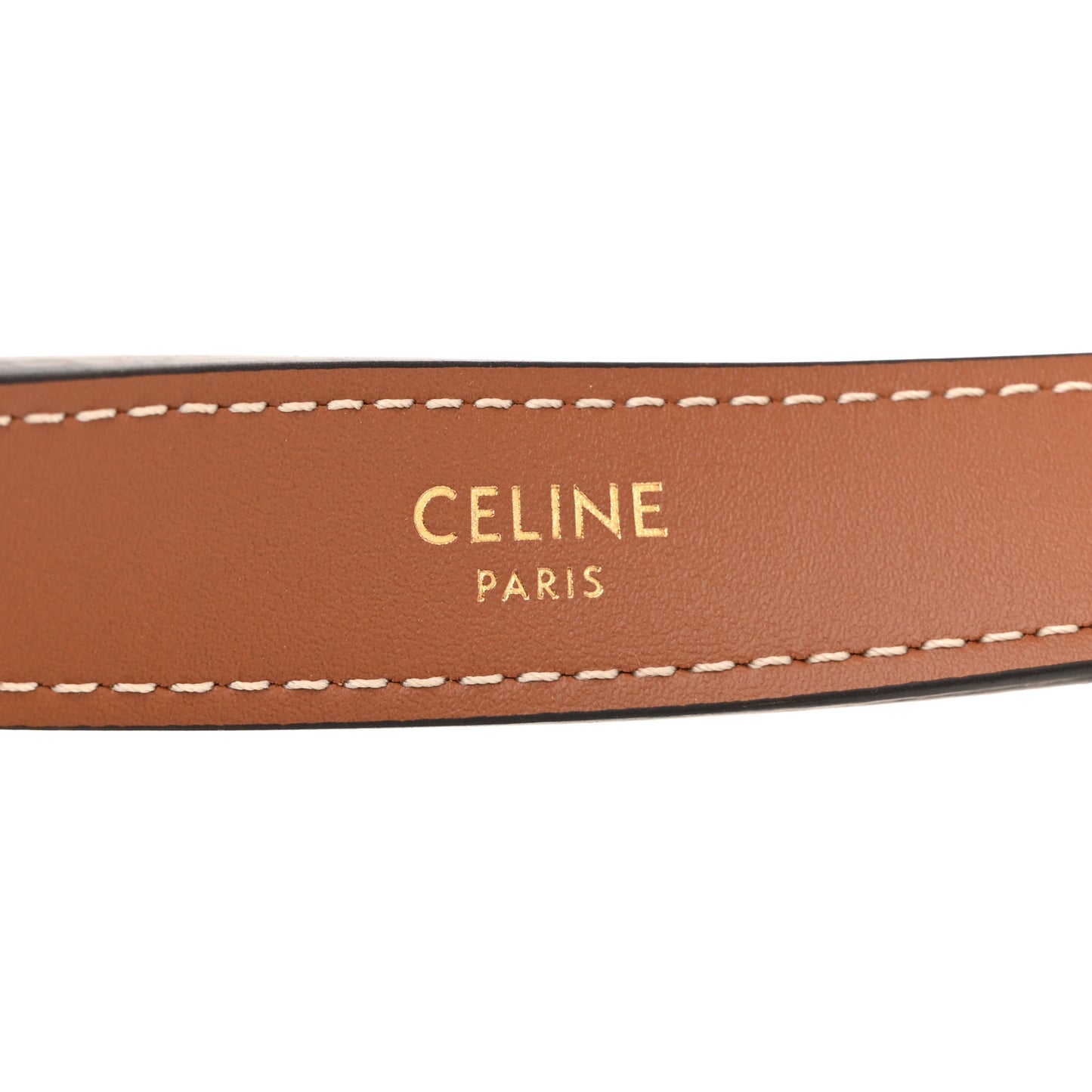 Triomphe Canvas Calfskin Ava Shoulder Bag Tan
