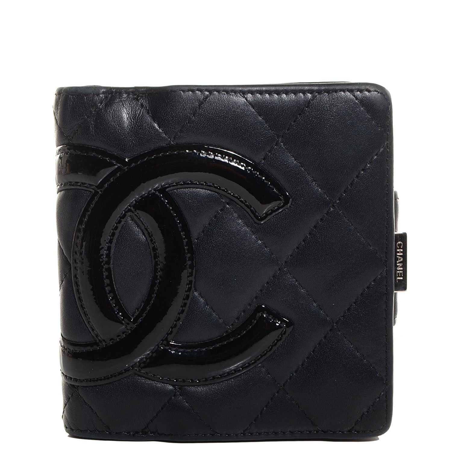 Chanel Calfskin Quilted Cambon Bi-Fold Wallet Black 1 of 7