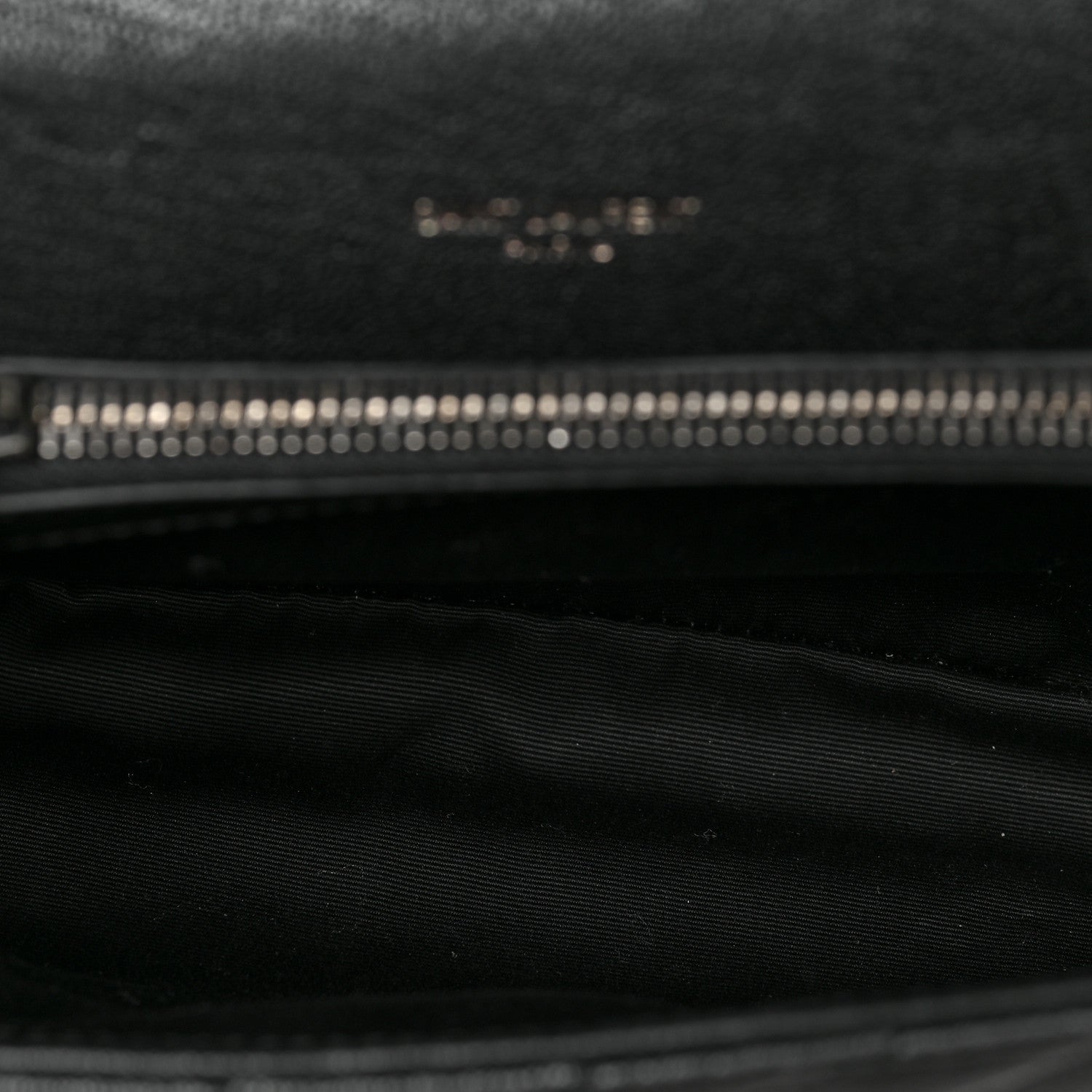 Saint Laurent Sheepskin Matelasse Chevron Monogram Medium College Bag Black 5 of 9