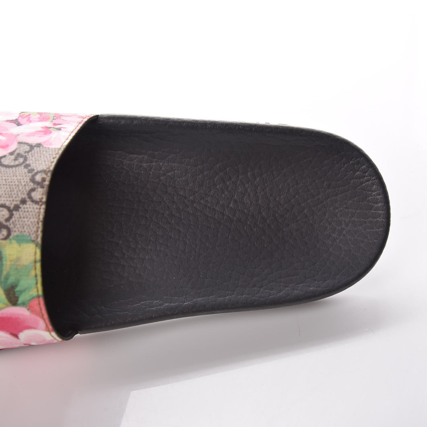 GG Supreme Monogram Blooms Slide Sandals 40 Beige Multicolor