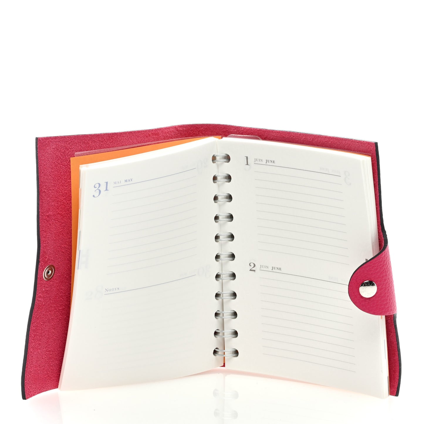 Togo Ulysse PM Agenda Cover Rose Pourpre