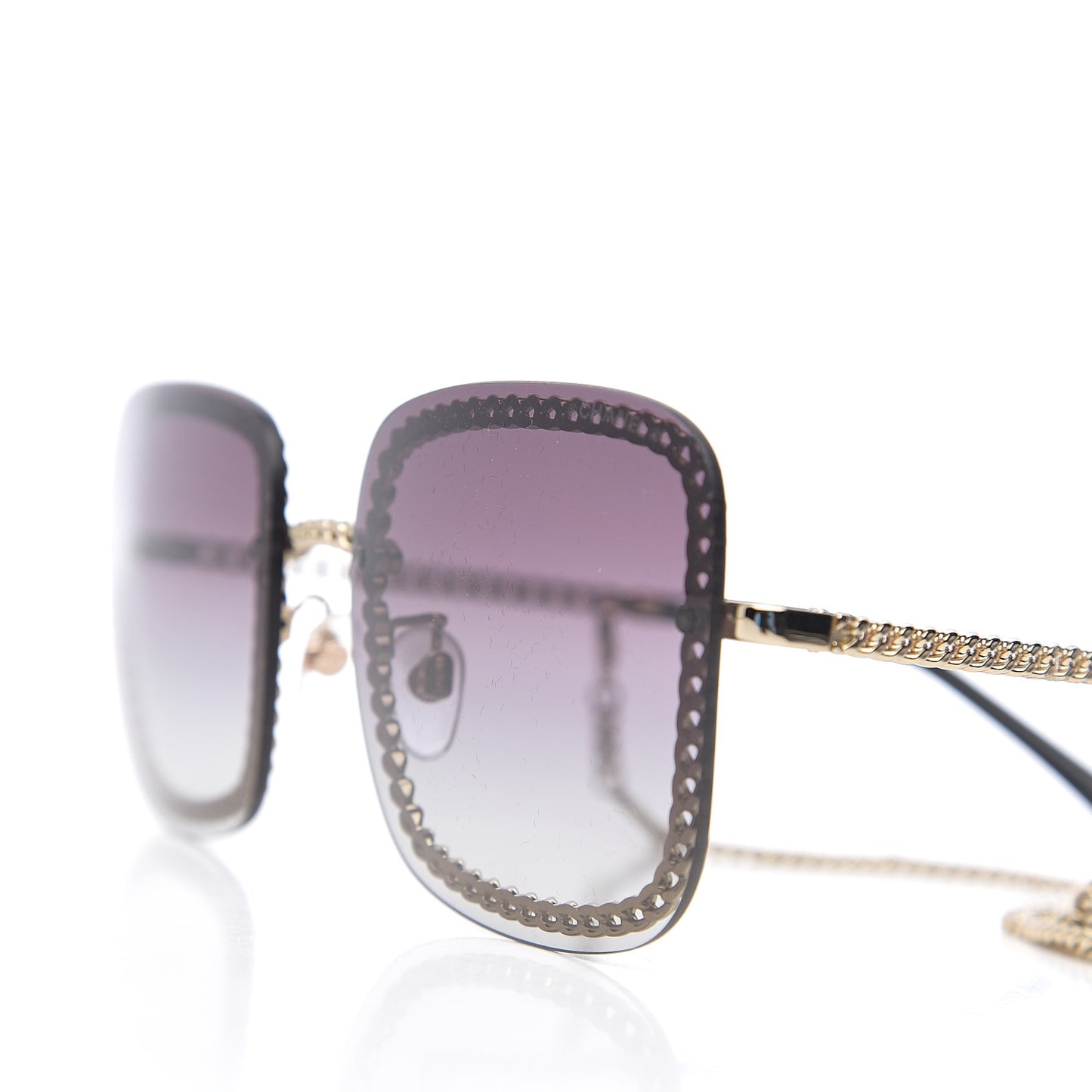 Chain Square Sunglasses 4244 Black