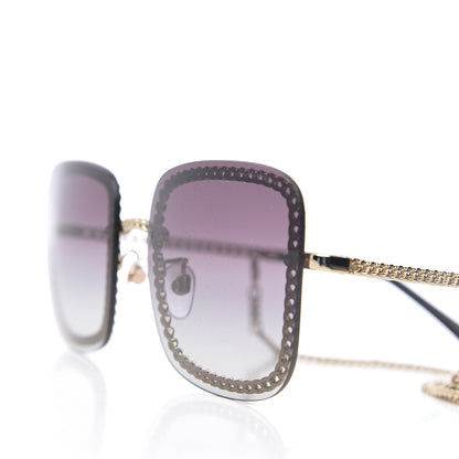Chanel Chain Square Sunglasses 4244 Black 8 of 9