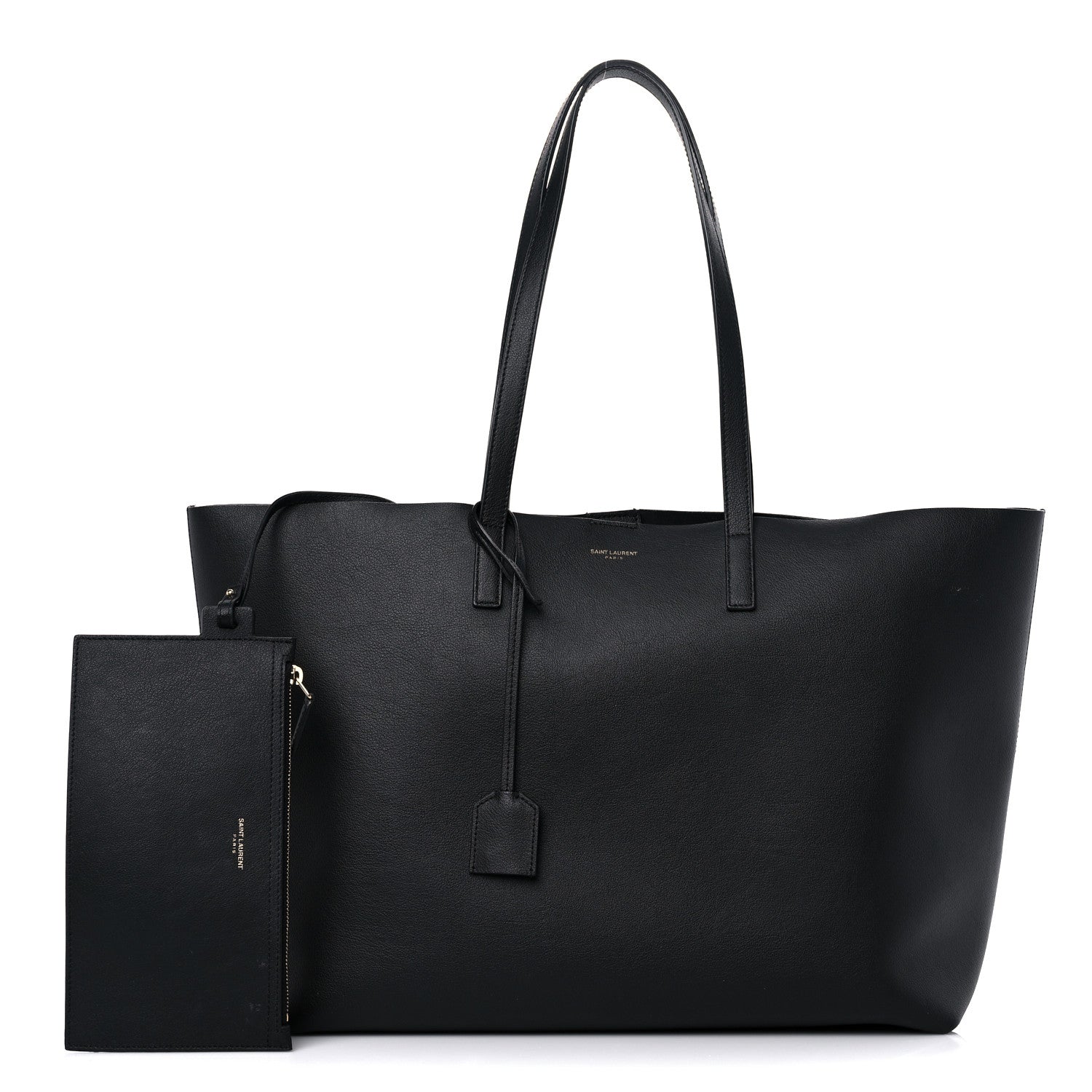 Saint Laurent Calfskin Large Shopping Tote Black 1 of 18