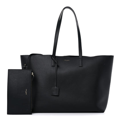Saint Laurent Calfskin Large Shopping Tote Black 1 of 18