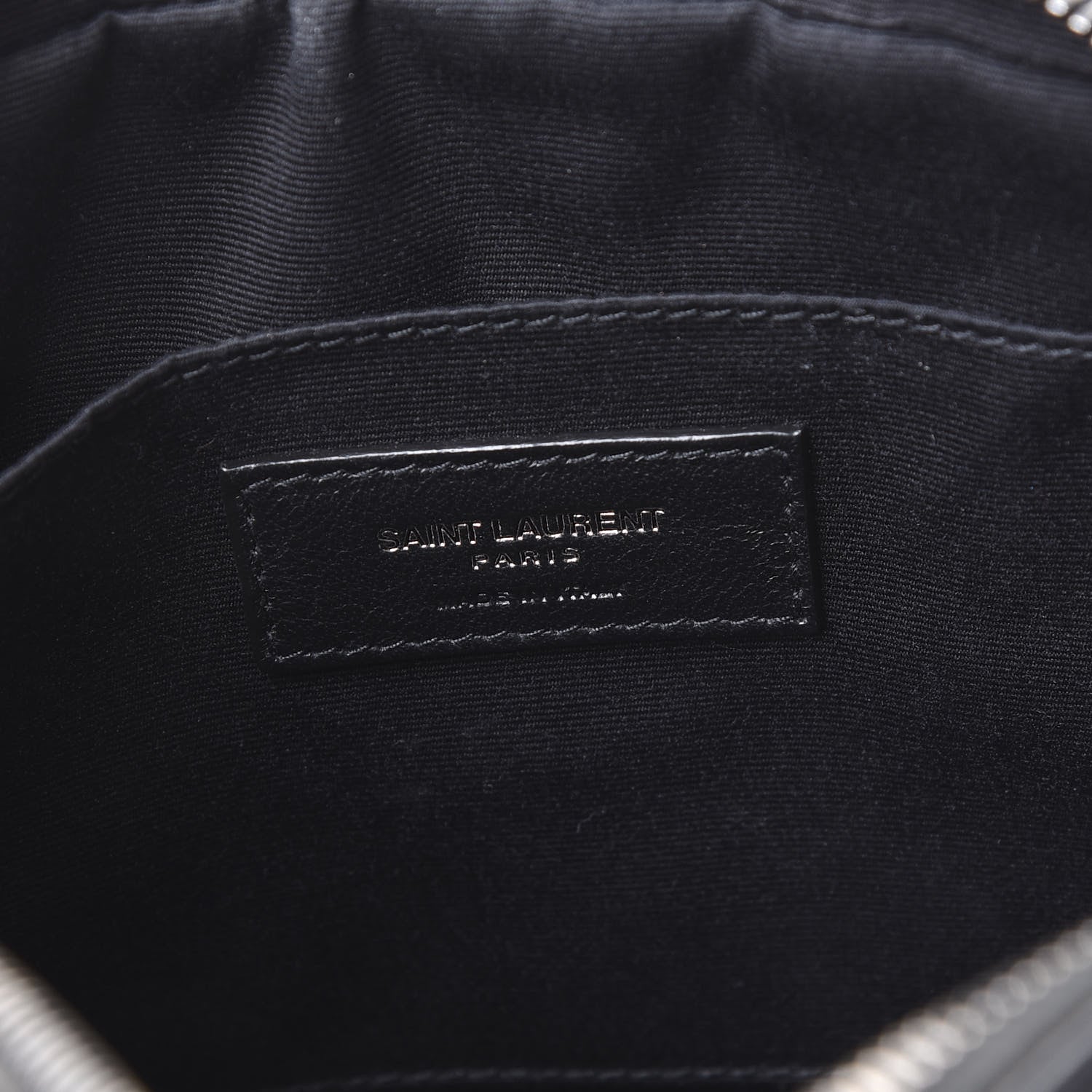 Saint Laurent Calfskin Matelasse Monogram Lou Camera Bag Black 7 of 9