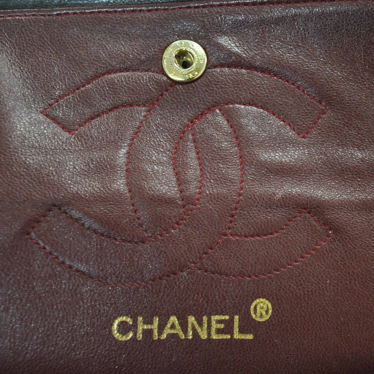 Lambskin Quilted Small Double Flap Black