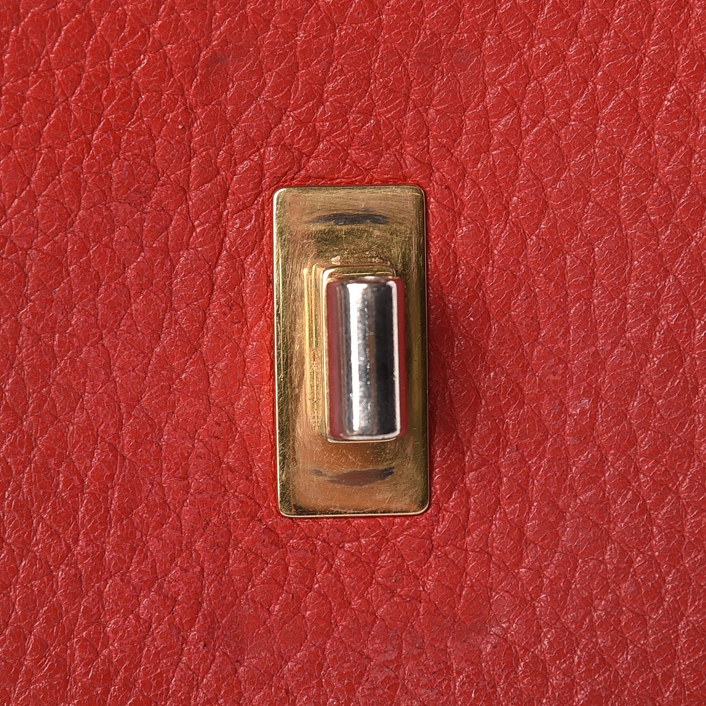 Grained Lambskin Nano Drew Shoulder Bag Intense Red