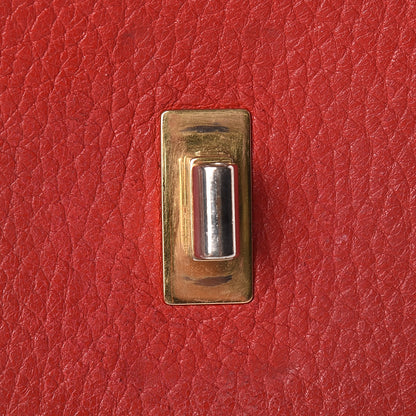 Chloe Grained Lambskin Nano Drew Shoulder Bag Intense Red 9 of 12