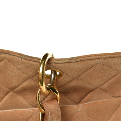 Chanel Suede Quilted Tote Beige 11 of 25