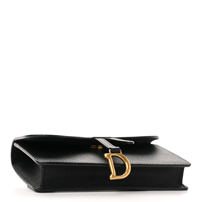 Christian Dior Grained Calfskin Saddle Belt Bag Black 4 of 9