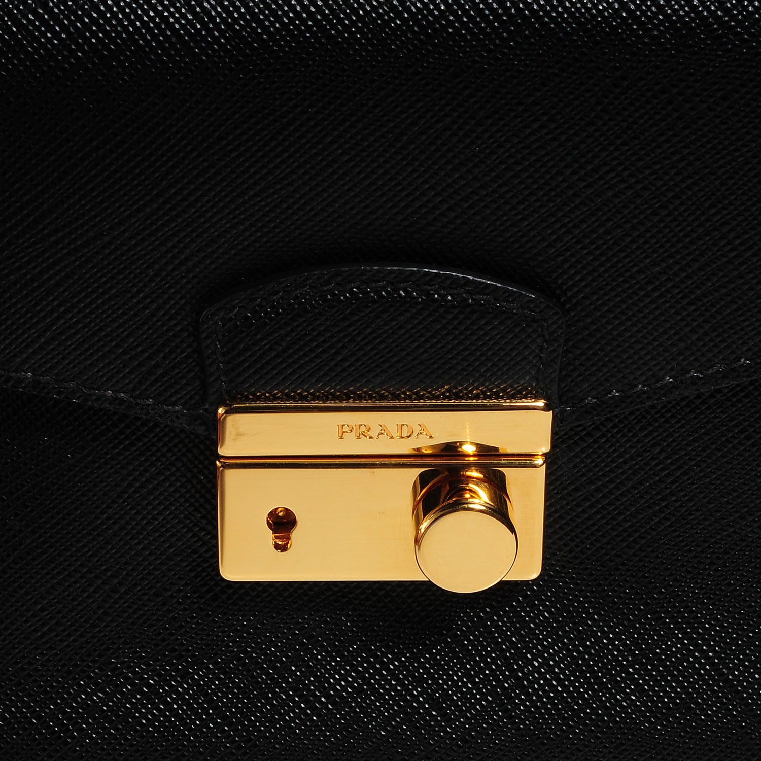 Prada Saffiano Sound Clutch Nero Black 6 of 10