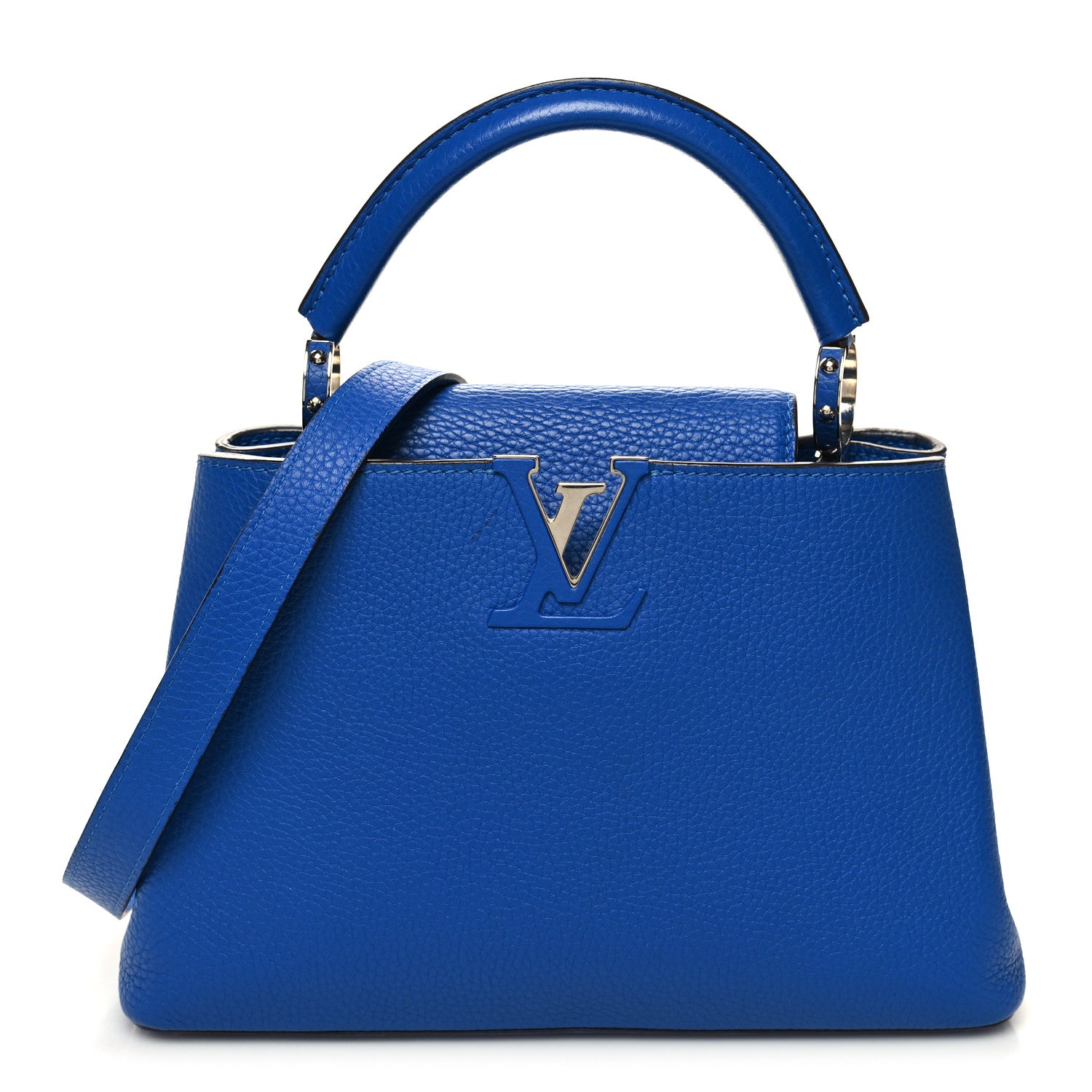 Louis Vuitton Taurillon Capucines BB Royal Blue 1 of 10