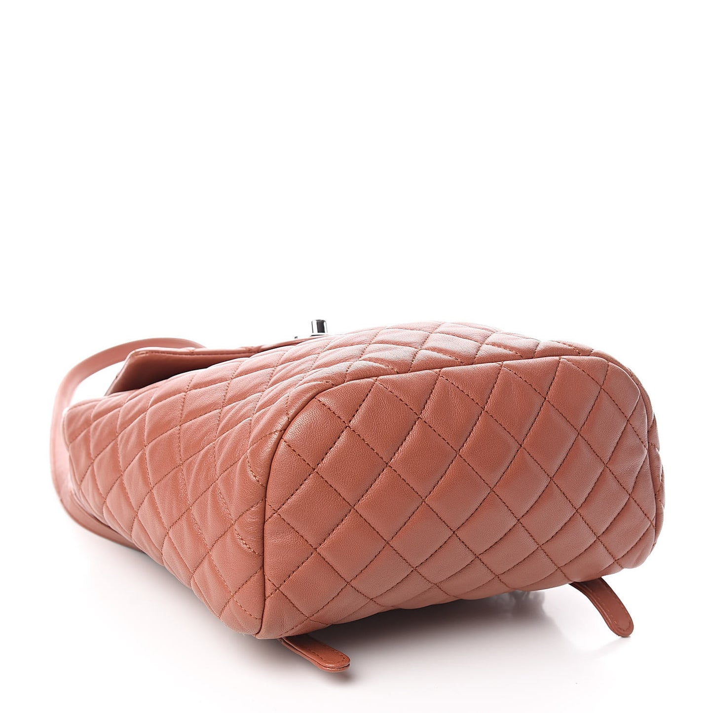 Lambskin Quilted Small Urban Spirit Backpack Brown