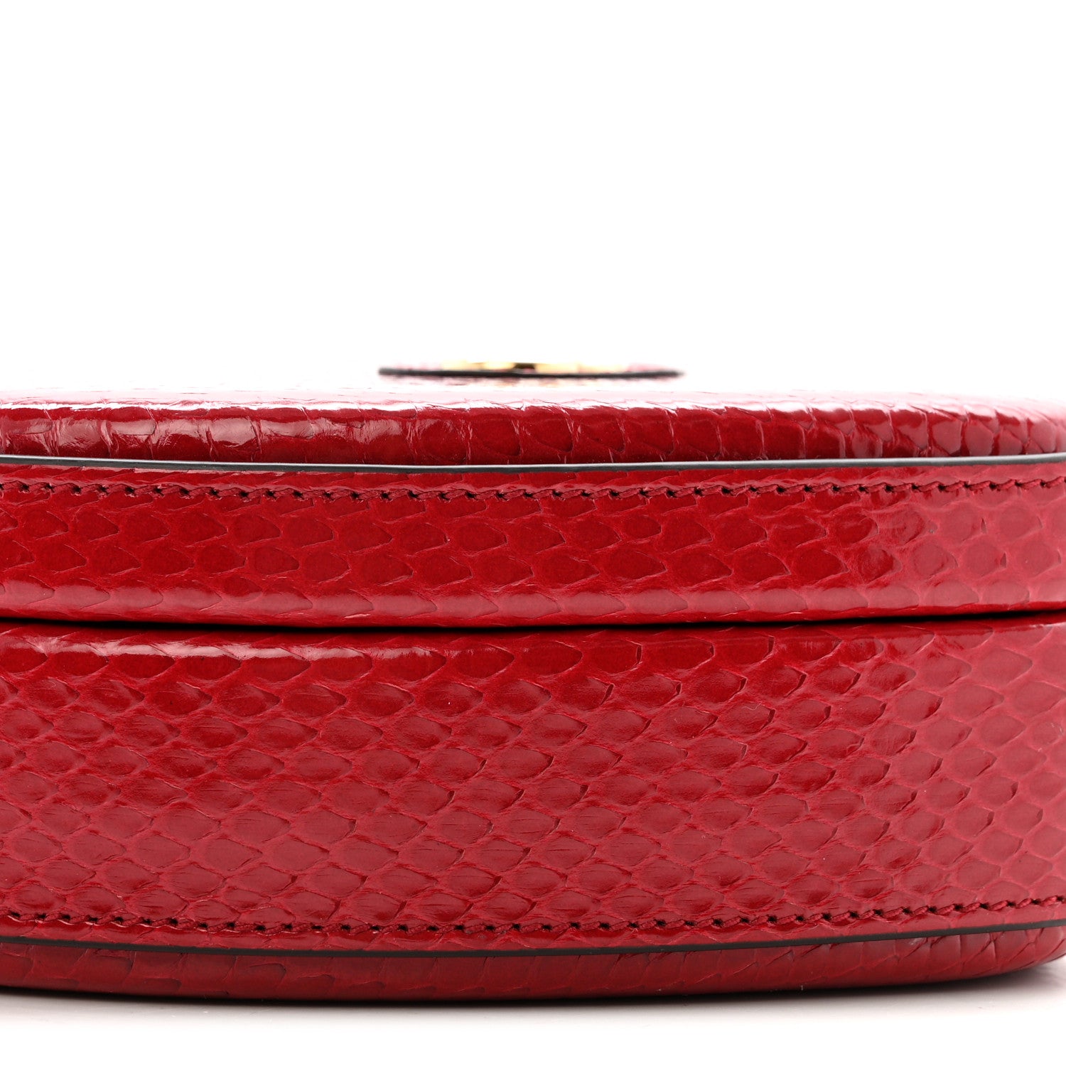 Gucci Snakeskin Broadway Mini Heart Top Handle Bag Rasberry Candy 9 of 12