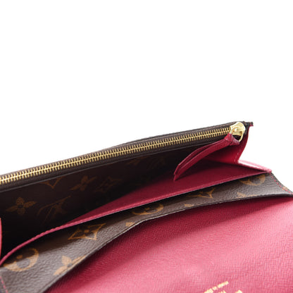 Louis Vuitton Monogram Emilie Wallet Fuchsia 5 of 8