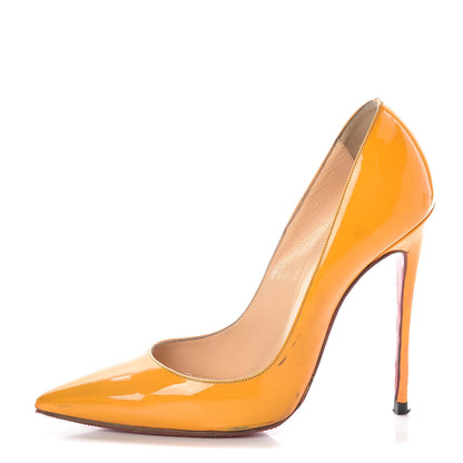 Christian Louboutin Patent So Kate 120 Pumps 38 Orange 1 of 17
