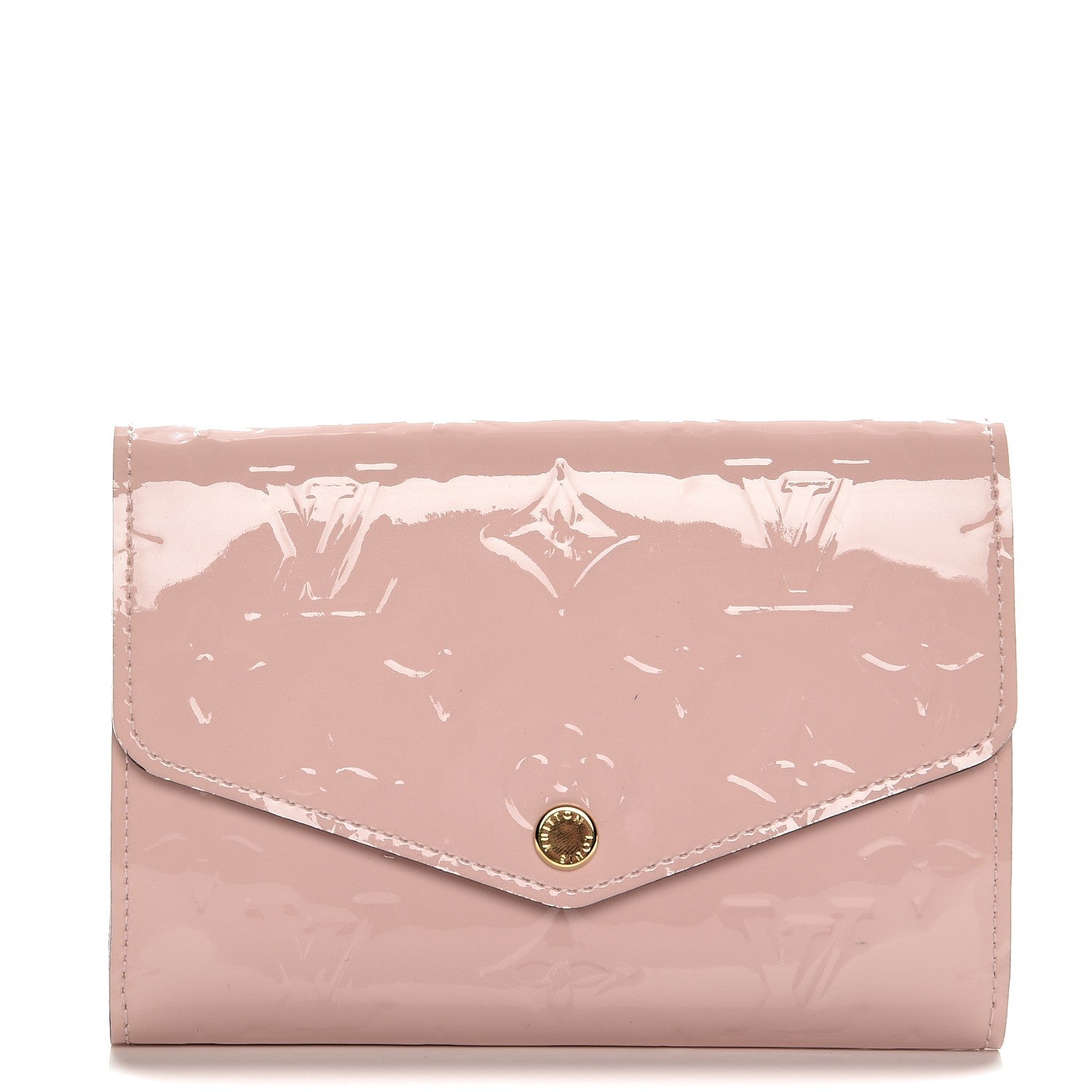 Louis Vuitton Vernis Sarah Compact Wallet Rose Ballerine 1 of 7