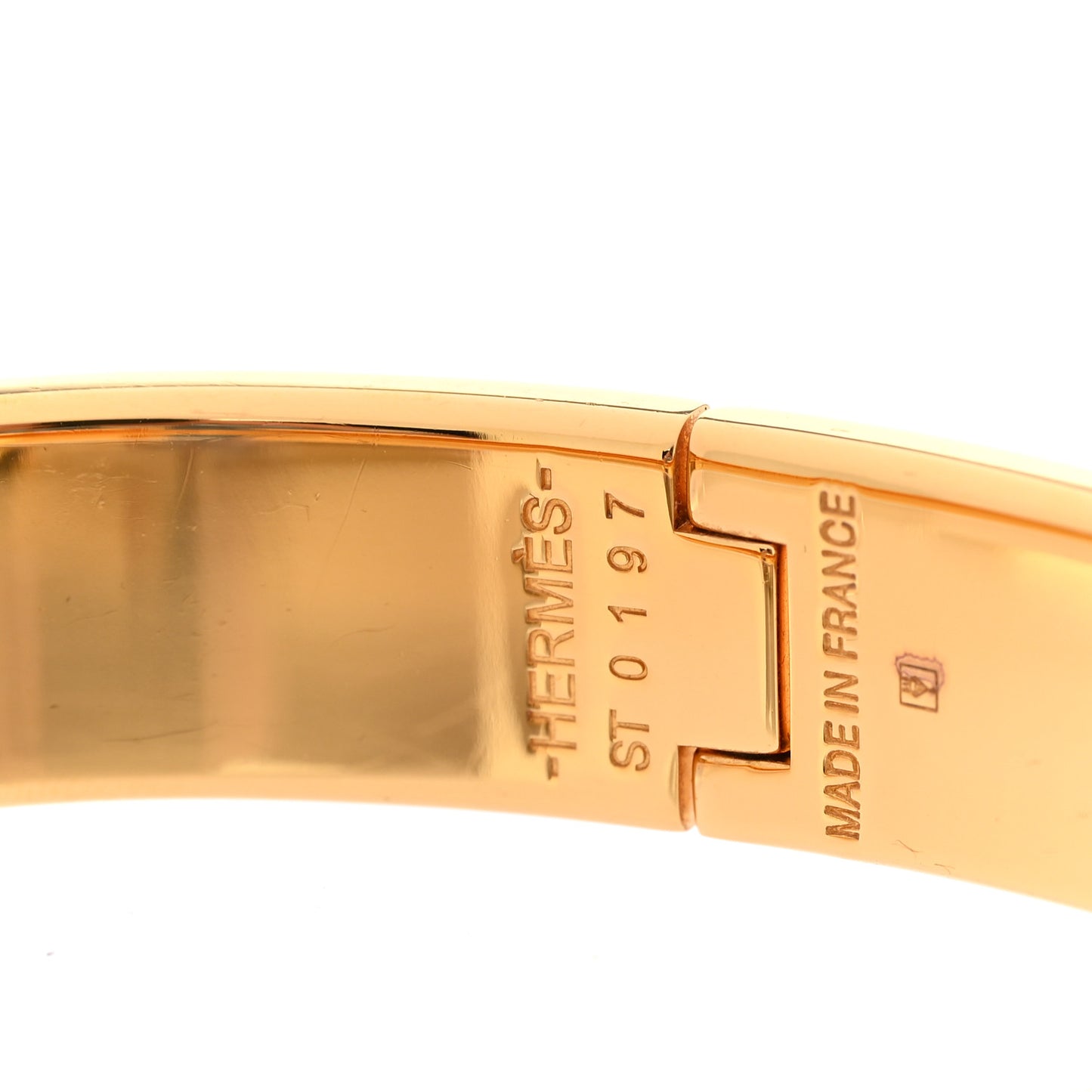 Enamel Narrow Clic Clac H Bracelet PM Black