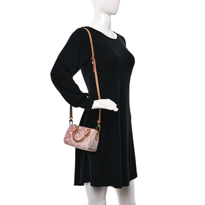 Louis Vuitton Monogram Jacquard Denim Nano Speedy Bandouliere Pink 2 of 8