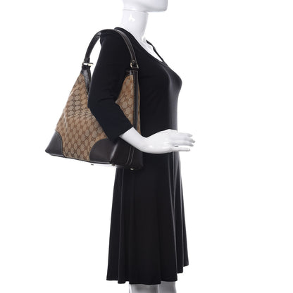 Gucci Monogram Medium Lovely Heart Hobo Brown 2 of 10