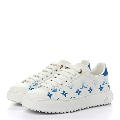 Louis Vuitton Monogram Time Out Sneakers 37 Blue 3 of 7