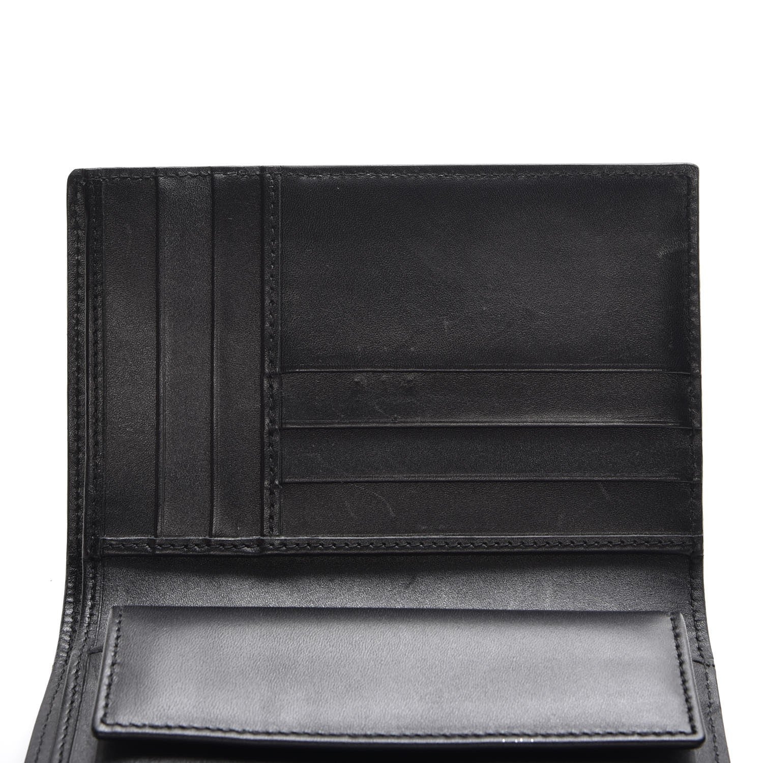 Valentino Garavani Vitello Rockstud Turn Lock Compact Wallet Black 7 of 10