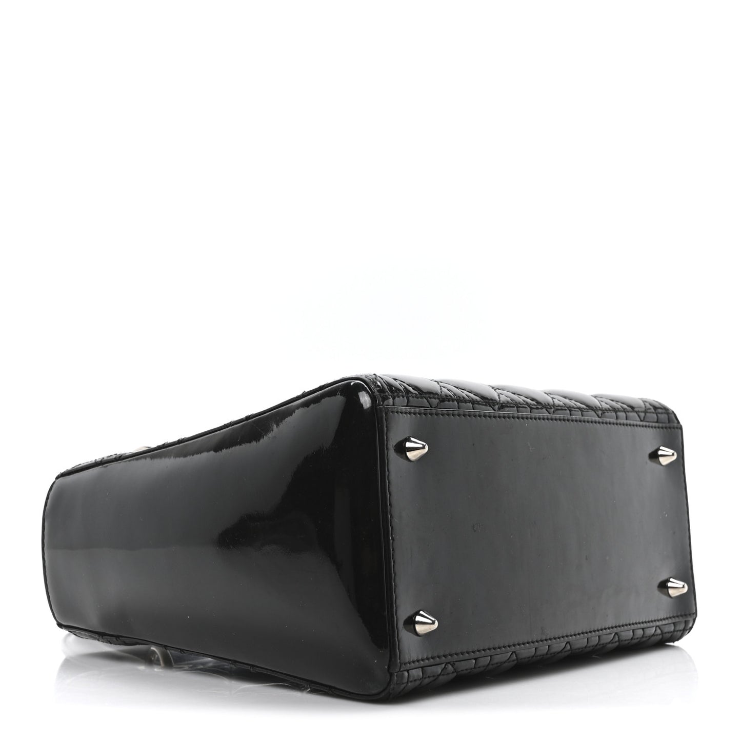 Patent Cannage Medium Lady Dior Black