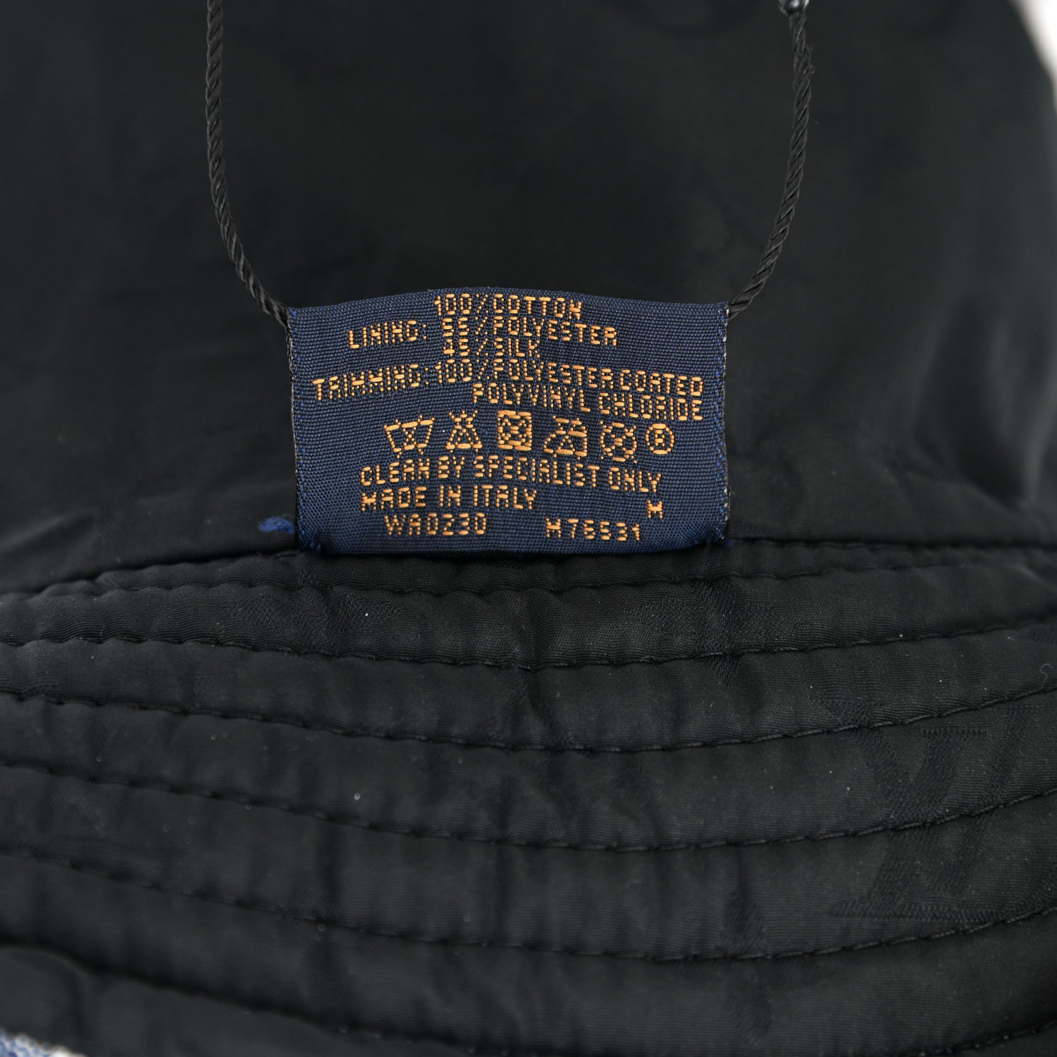 Louis Vuitton Monogram Denim Fringe Bob Bucket Hat M Blue 17 of 18