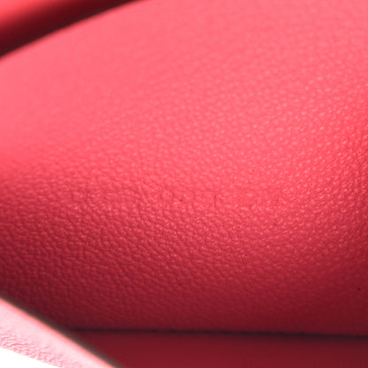 Hermes Chevre Mysore Bearn Card Holder Wallet Rose Lipstick 7 of 8