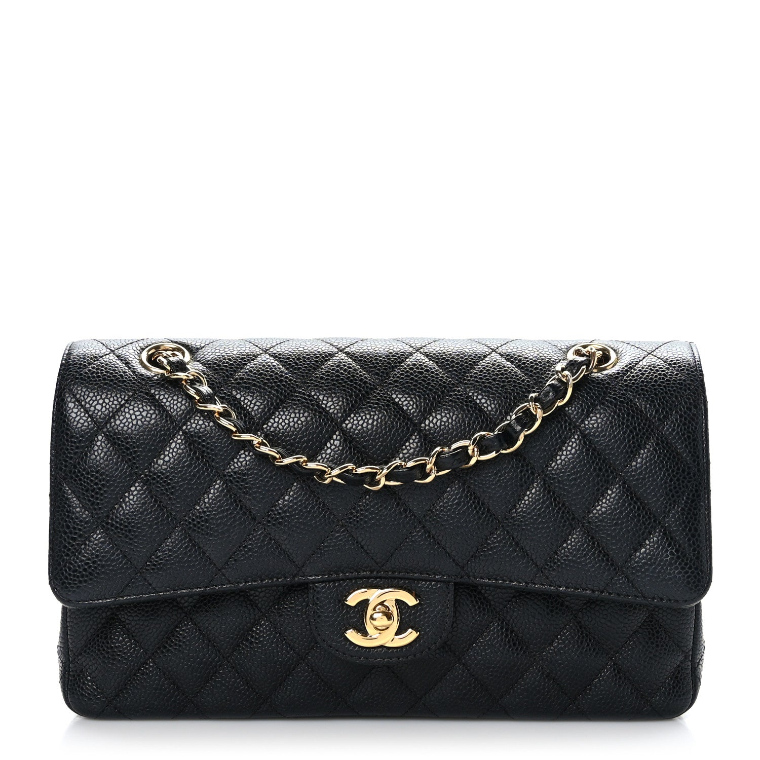 Chanel Caviar Quilted Medium Double Flap Black 1 of 9