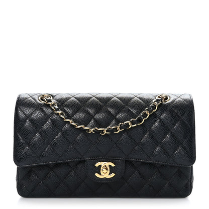 Chanel Caviar Quilted Medium Double Flap Black 1 of 9