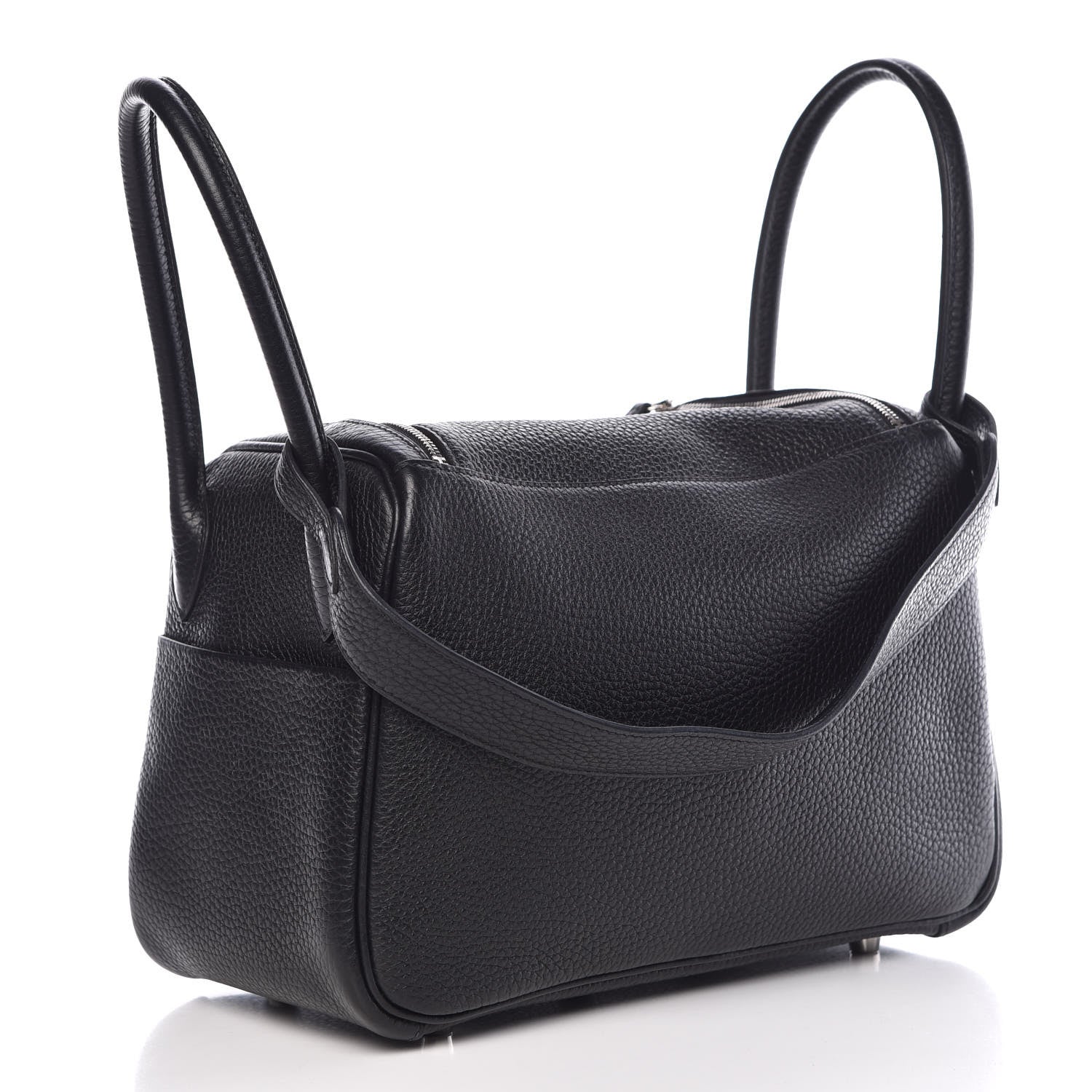 Hermes Taurillon Clemence Lindy 26 Black 3 of 8