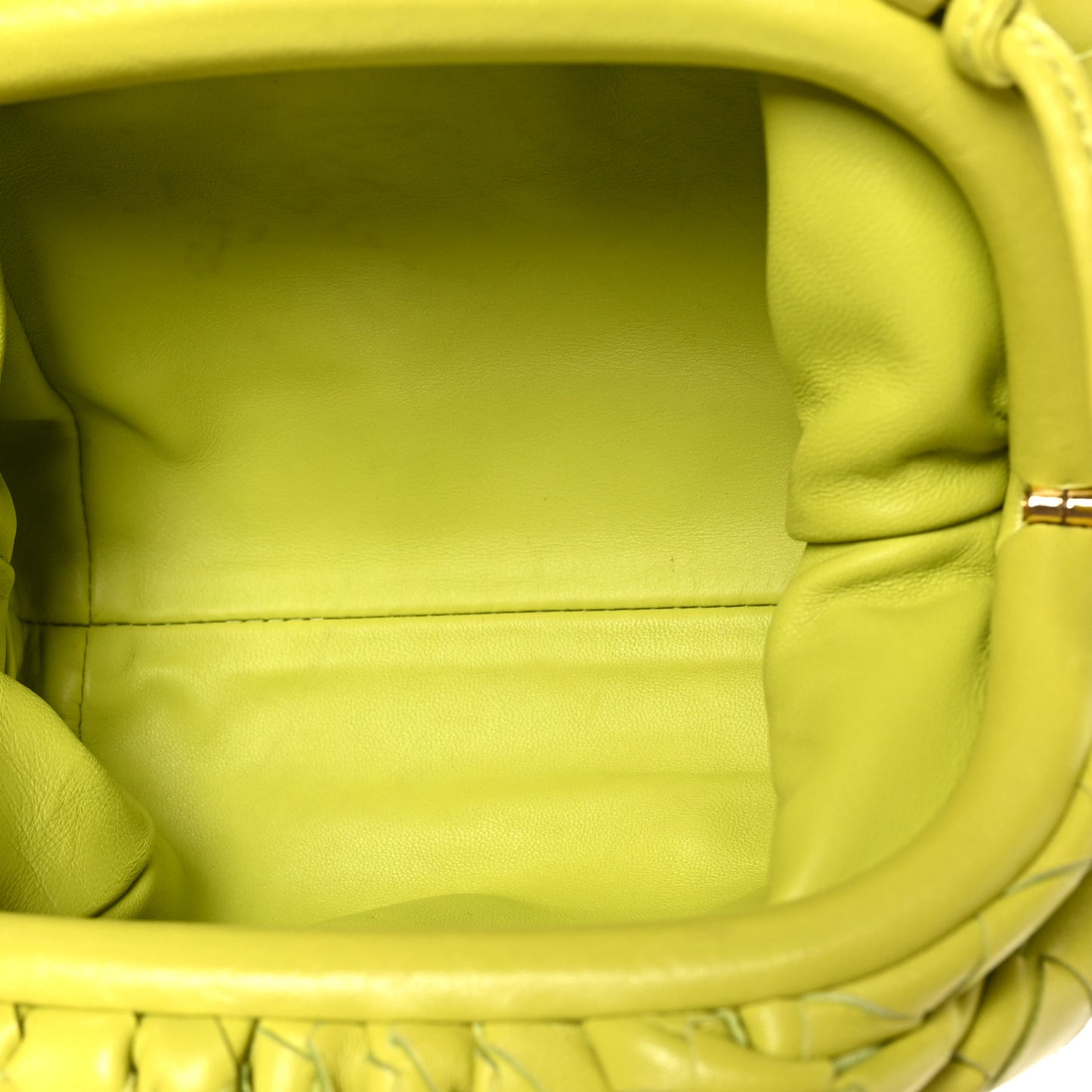 Nappa Intrecciato The Mini Pouch Kiwi