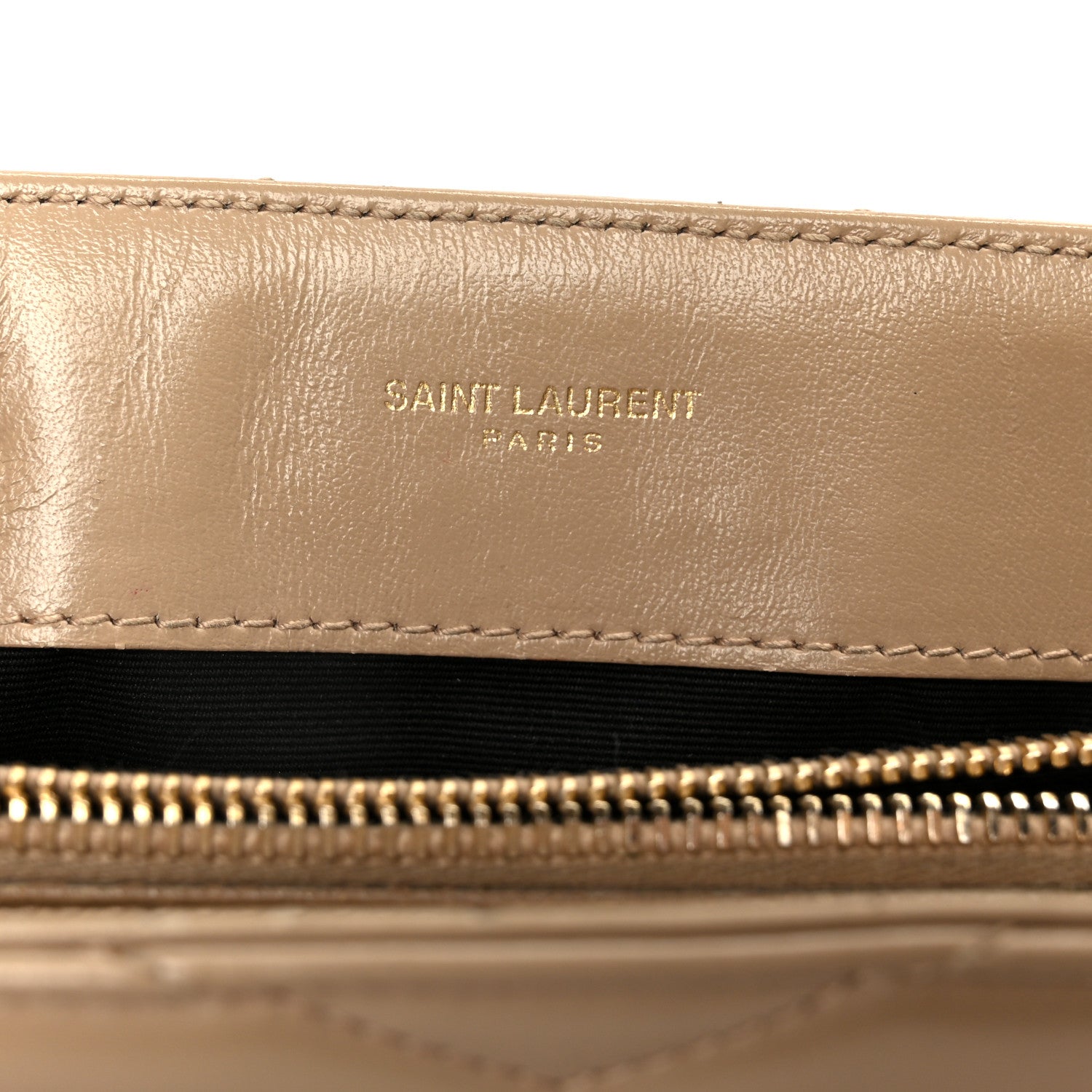 Saint Laurent Calfskin Y Quilted Monogram Small Loulou Chain Satchel Dark Beige 6 of 12