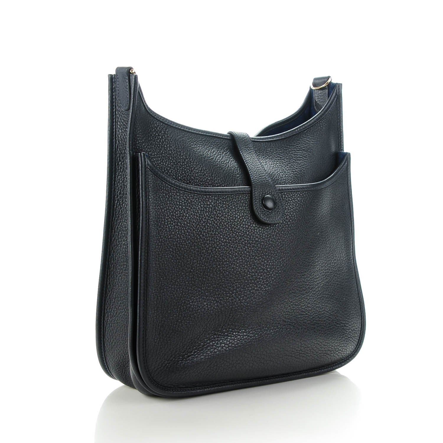 Hermes Taurillon Clemence Evelyne III GM Bleu Abysse 3 of 11