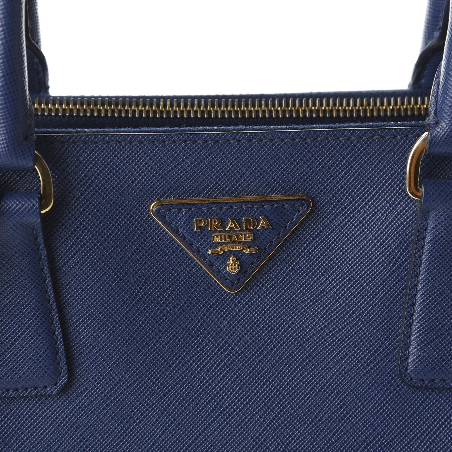 Saffiano Medium Galleria Double Zip Tote Bluette