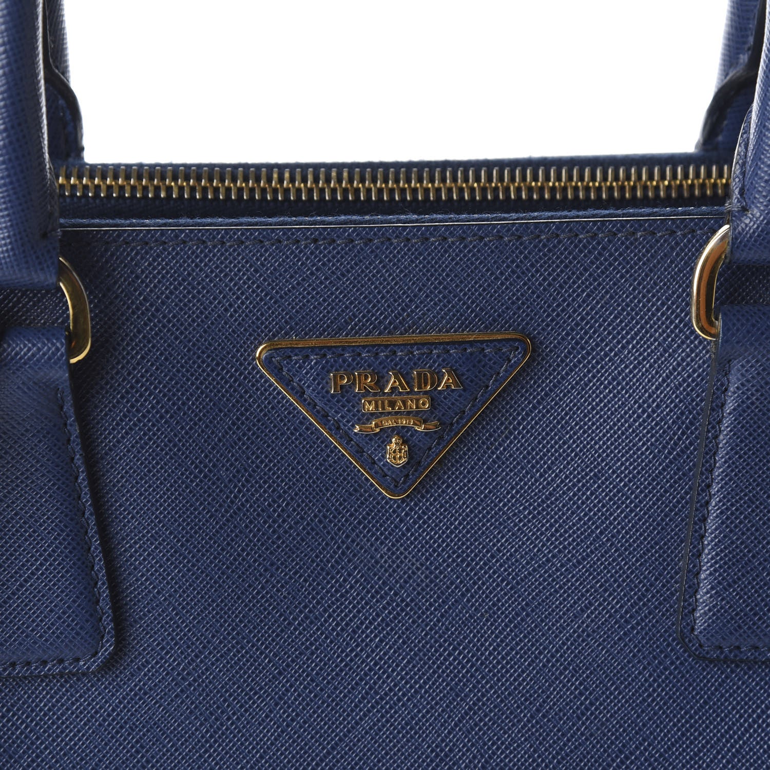 Prada Saffiano Medium Galleria Double Zip Tote Bluette 10 of 14