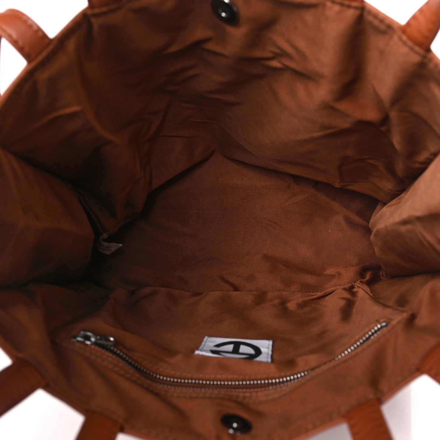 Vegan Leather Medium Shopping Bag Tan