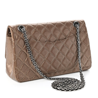 Chanel Metallic Aged Calfskin Quilted 2.55 Reissue 225 Flap Bronze 3 of 10