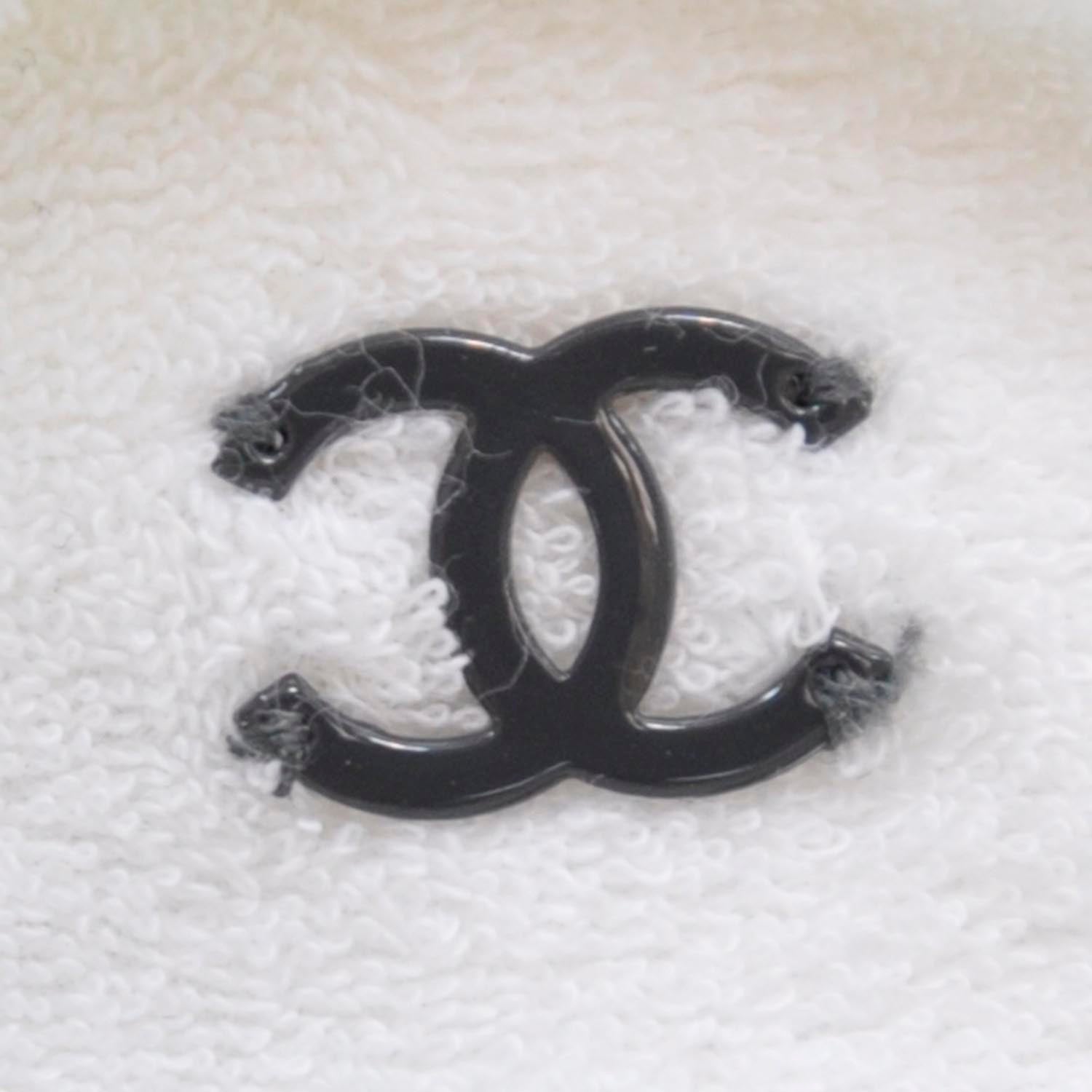 Chanel Terry Cotton Striped Headband and Hair Tie 3 of 7