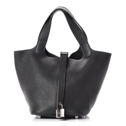 Hermes Taurillon Clemence Picotin Lock 18 PM Black 1 of 14
