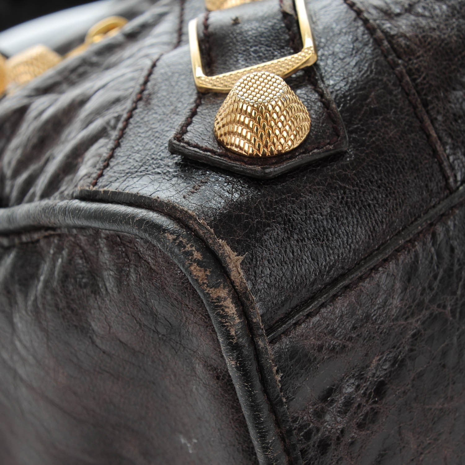 Balenciaga Agneau Giant 21 Gold Hardware City Charbon 4 of 13