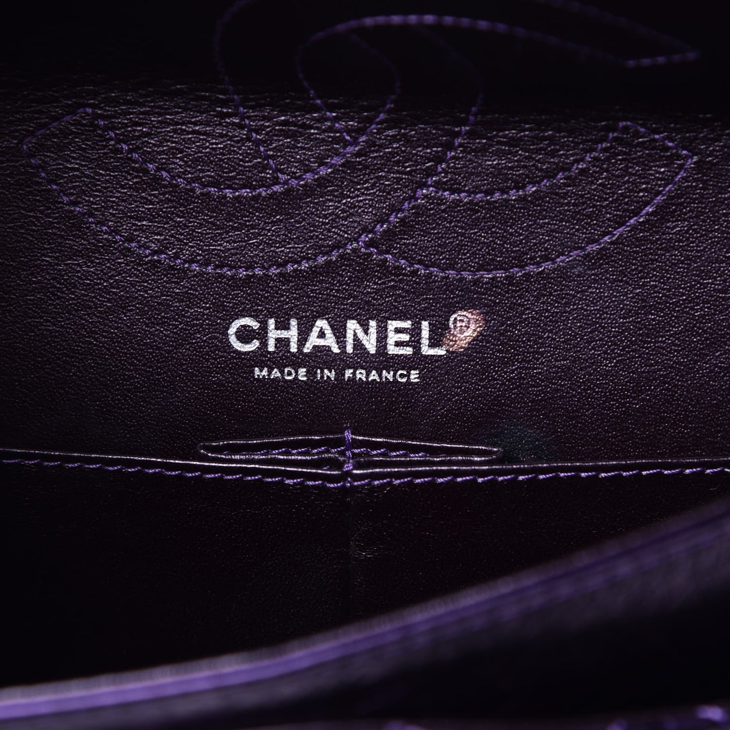 Metallic Calfskin Quilted 2.55 Reissue 226 Flap Violet