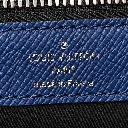 Louis Vuitton Taiga Monogram Eclipse Keepall Bandouliere 50 Pacific Blue 5 of 10