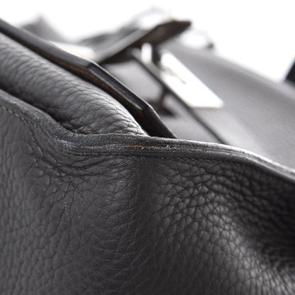 Hermes Taurillon Clemence Bicolor Jypsiere 34 Ardoise Gris Tourterelle 14 of 32