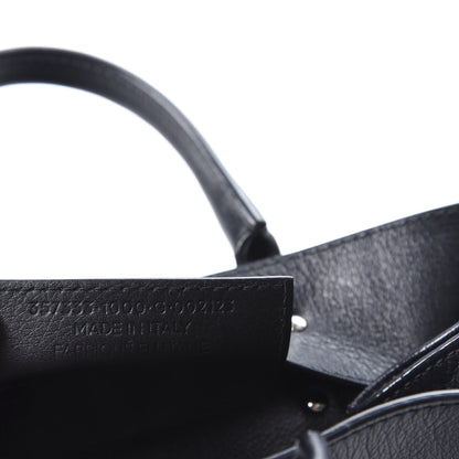 Balenciaga Calfskin Papier Mini A4 Zip Around Tote Black 8 of 9