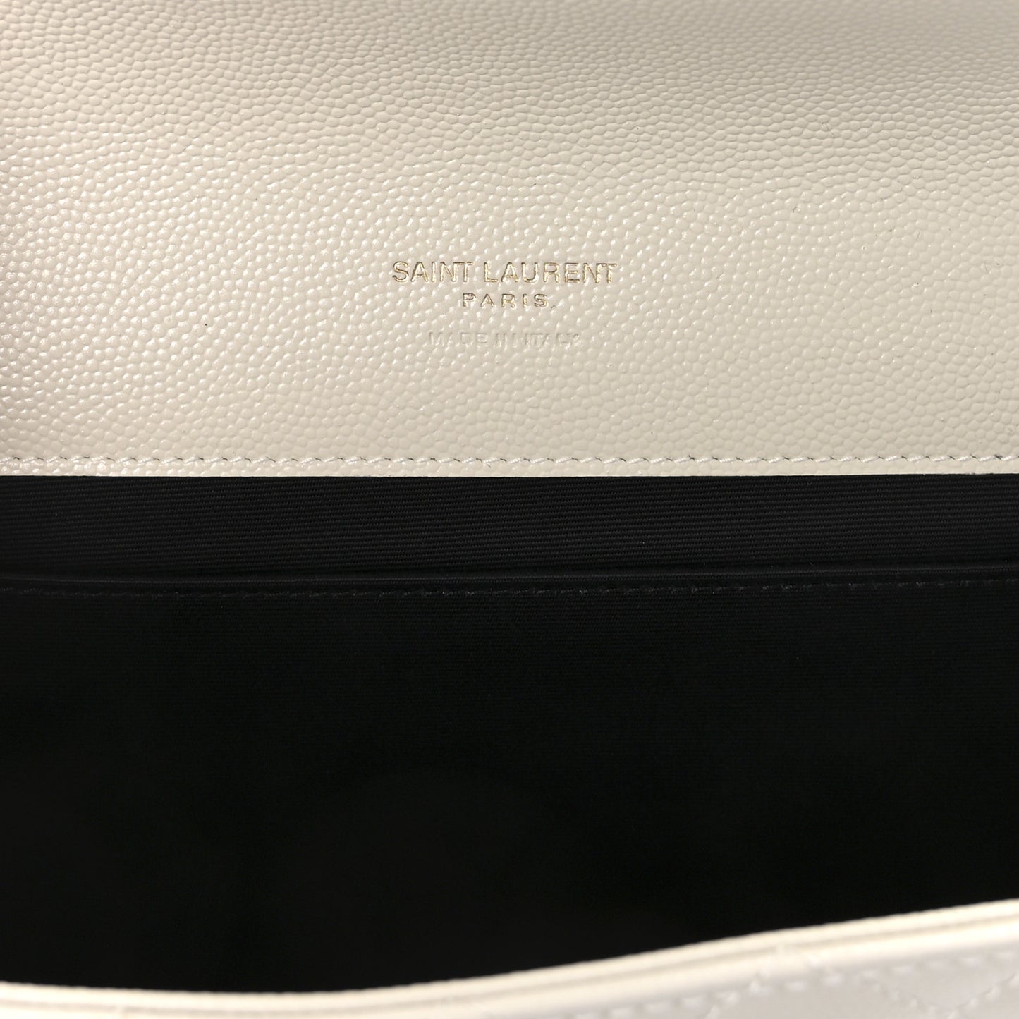 Grain De Poudre Textured Mixed Matelasse Triquilt Monogram Clutch Crema Soft